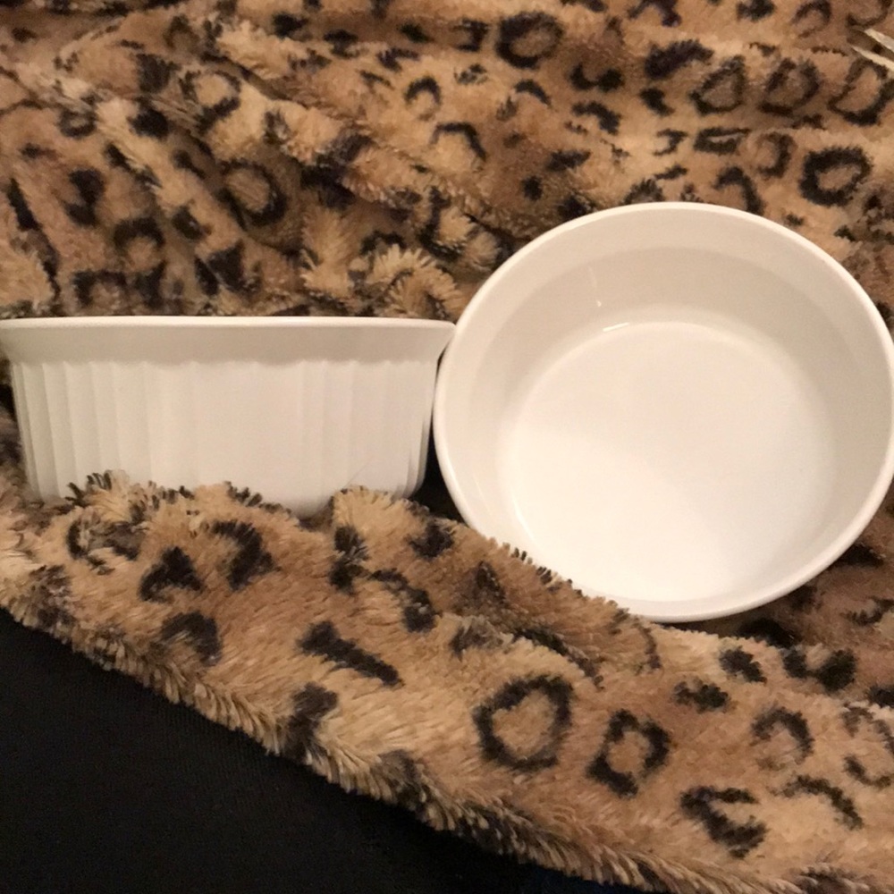 2 Corningware ramekin dishes,French white 500ml